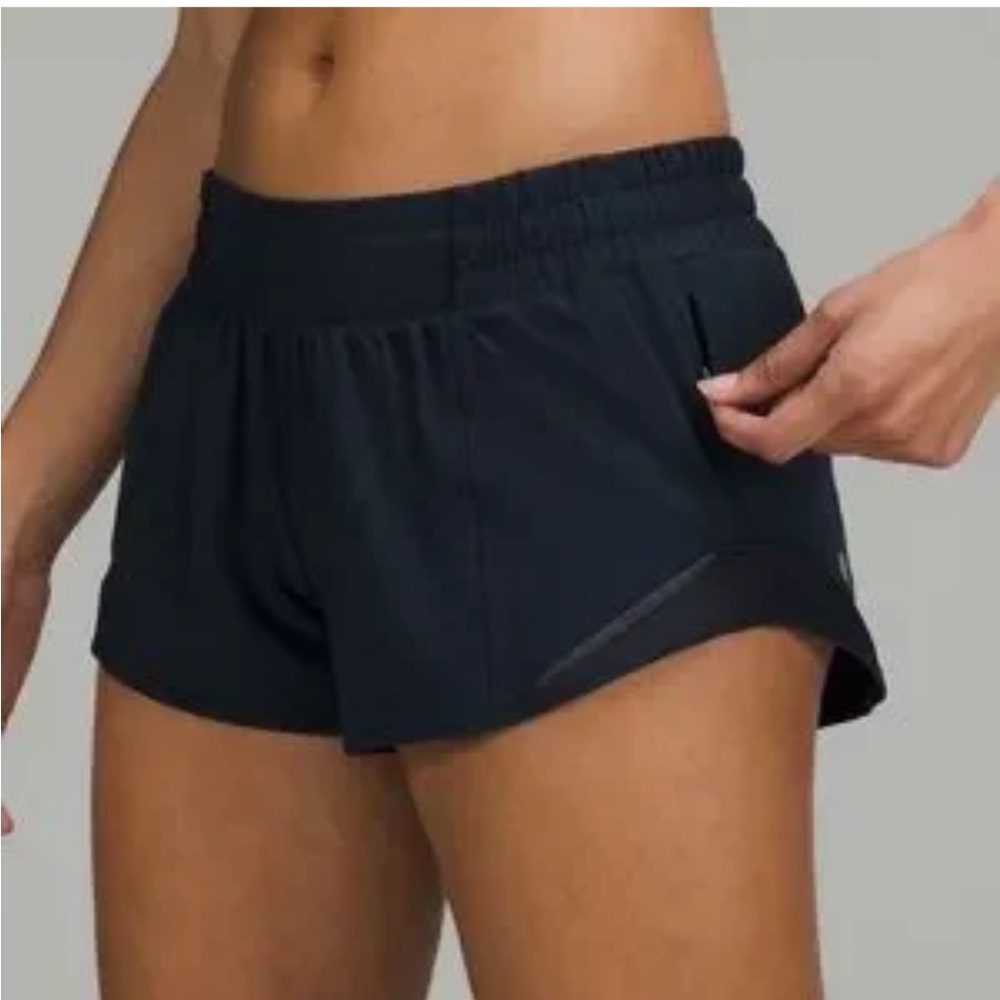 Lululemon Hotty Hot Lined Short 2.5" Navy
